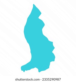 Vector Simple Map of Liechtenstein Country, can be used for business designs, presentation designs or any suitable designs.