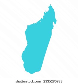 Vector Simple Map of Madagascar Country, can be used for business designs, presentation designs or any suitable designs.