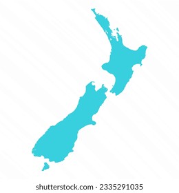 Vector Simple Map of New Zealand Country, can be used for business designs, presentation designs or any suitable designs.