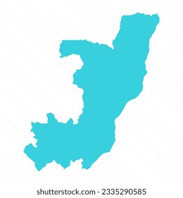 Vector Simple Map of Republic of the Congo Country, can be used for business designs, presentation designs or any suitable designs.
