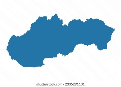 Mapa Vector Simple de Eslovaquia País, puede ser utilizado para diseños de negocios, presentaciones o cualquier diseño adecuado.