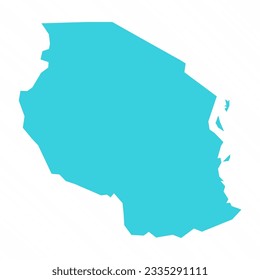 Vector Simple Map de Tanzania Country, puede ser usado para diseños de negocios, presentaciones o cualquier diseño adecuado.