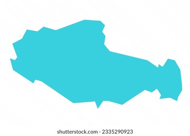 Vector Simple Map of Tibet Country, can be used for business designs, presentation designs or any suitable designs.