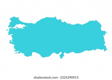 Vector Simple Map of Turkey Country, can be used for business designs, presentation designs or any suitable designs.