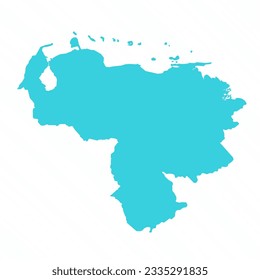 Vector Simple Map of Venezuela Country, can be used for business designs, presentation designs or any suitable designs.