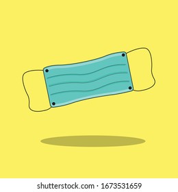 Vector Simple Mask Virus corona 