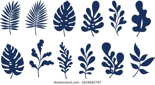 Vector simple minimal illustrations, simple wavy and groovy.
