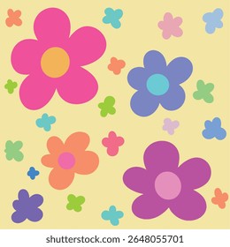 Vector simple minimal illustrations, simple wavy and groovy. hand drawn style, flowers and plants, floral botanic design templates, frames and modern wall art prints.
