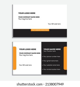 Vector simple modern creative and clean business card, name card template.