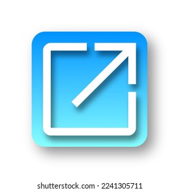 vector of simple open in new icon