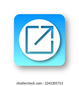 vector of simple open in new icon