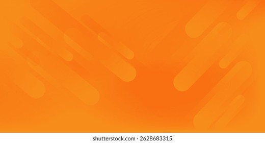 Vector simple orange background with diagonal lines. Dynamic shapes composition modern nice good absttract