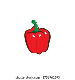 vector simple of a paprika