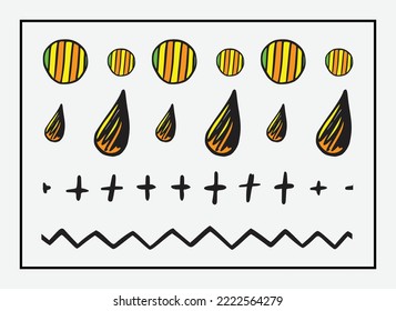 Vector simple pattern abstract shape