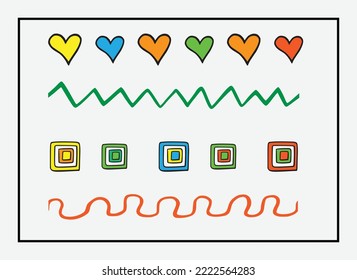 Vector simple pattern abstract shape