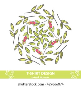 Vector simple pattern with hand drawn  ink doodle design elements.  vector illustration for web, print, wallpaper, wrapping paper, fall fashion decor, card invitation or T-shirt