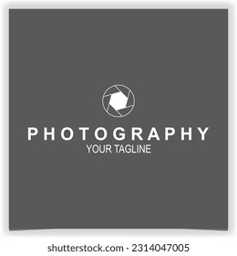 Vector simple photography logo premium elegant template vector eps 10