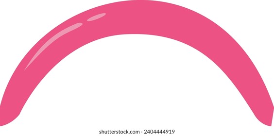 Vector de banda de cabello rosa simple