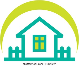 Vector simple real estate illustration â?? small house