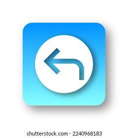 vector of simple reply icon