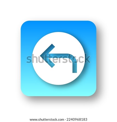 vector of simple reply icon