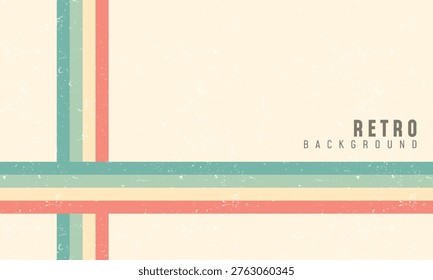 Vector Simple Retro Lines Background
