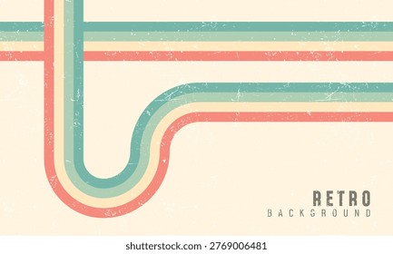 Vector Simple Retro Lines Background