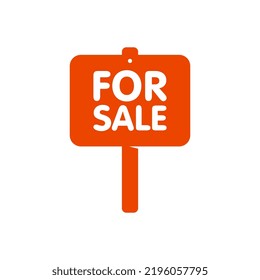 Vector Simple For Sale Sign