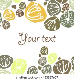 Vector simple seamless pattern with hand drawn doodle design elements.  . Seamless vector texture for web, print, wallpaper, wrapping paper, fall fashion decor, card invitation