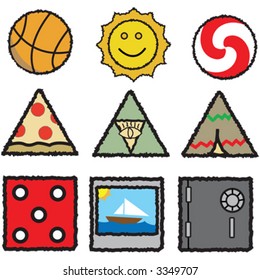 vector simple shapes