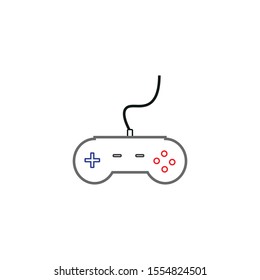 vector simple shapes icon of video game controller