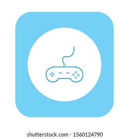 vector simple shapes icon of video game controller