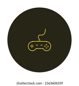 vector simple shapes icon of video game controller