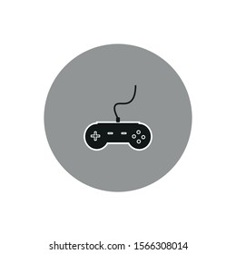 vector simple shapes icon of video game controller