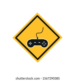 vector simple shapes icon of video game controller