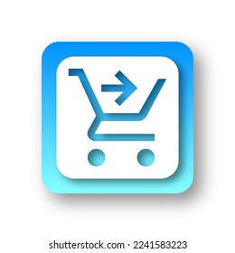 vector of simple Shopping Cart Checkout icon