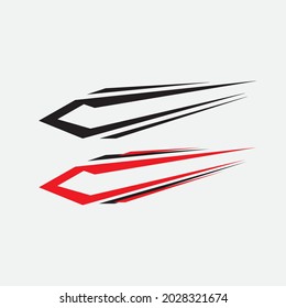 vector simple sticker design for car and yacht body