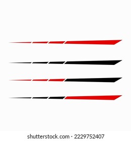 vector simple sticker design for car body white color