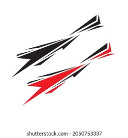 vector simple sticker design for cars and motorcycles