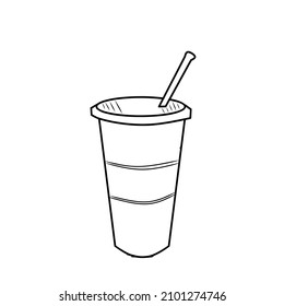 vector of a simple but still attractive coffee glass