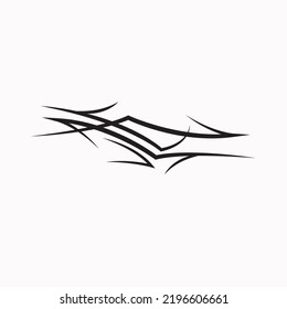 vector simple tattoo on hand. minimalist tattoo
