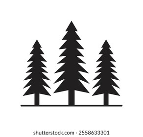Vector Simple Three Tree Icons