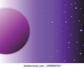 vector simple universe illustration, wallpaper and background