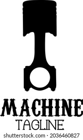 Vector simple vehicle engine logo. EPS 10