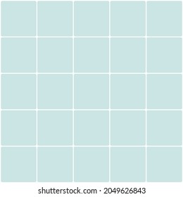 Vector. Simple wall ceramic tiles. Backgrounds for architecture. Tiled floor in light blue pastel color. Mosaic, tiled floors in the bathroom, toilet, pool.