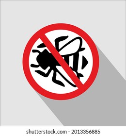 vector simple warning dangerous, about the presence of bees around the site