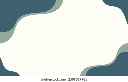 Vector Simple Wavy Shape Background For Corporate Business