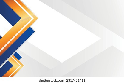 vector simple white business background with blue border