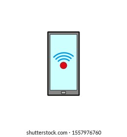 vector simple wifi symbol icon