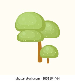 vector simplified tree image, eco friendly minimalistic tree icon